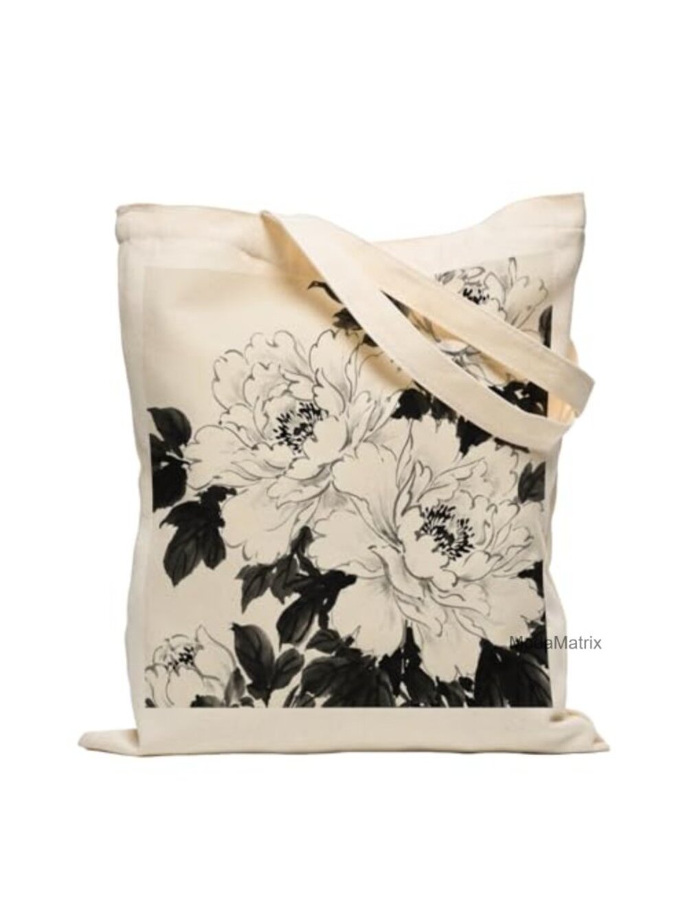 Canvas Tote Bag with Zipper Reusable Grocery Shoulder Bag